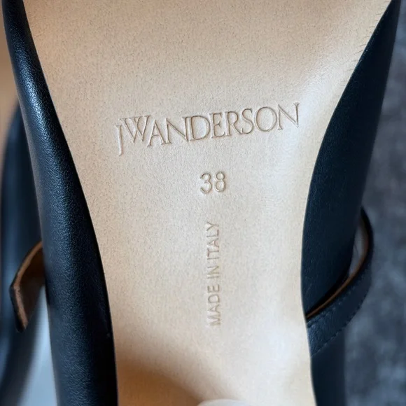 JW Anderson Chain Heel Pump Black Calf - Picture 10 of 11